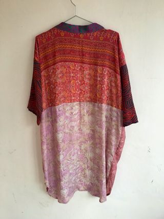 Caftán multicolor estampado