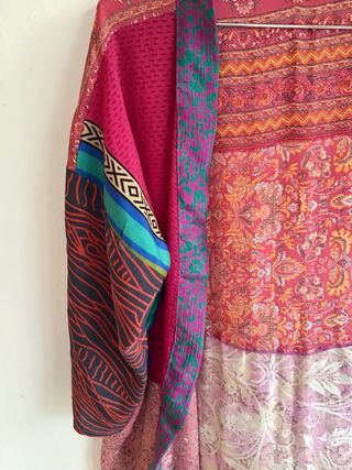 Caftán multicolor estampado