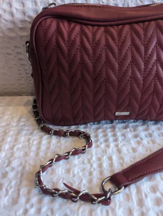 Bolso granate Misako acolchado