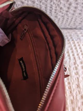 Bolso granate Misako acolchado