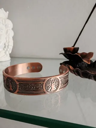 Bracciale Rame Magnetico Albero Vita Celtico