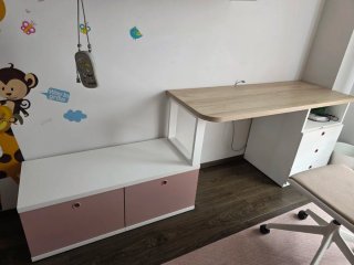 Habitación infantil litera y cama baja