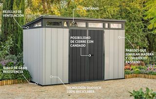 Caseta de jardín de resina Keter Artisan 11x7
