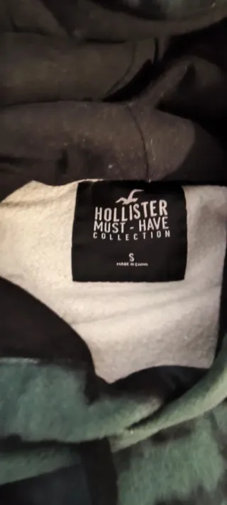 Sudadera Hollister Tie-Dye Verde y Negra