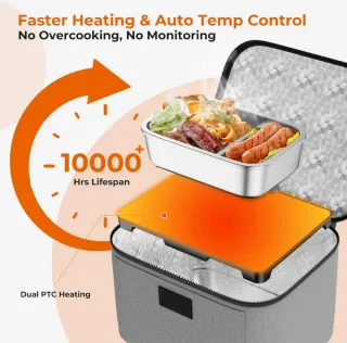 Horno Portátil 3 en 1 Coche/Oficina 12v/24v/220v
