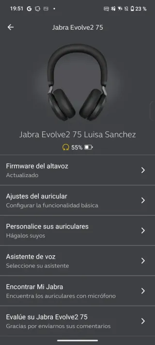 Auriculares Jabra Evolve2 75 Inalámbricos  304095