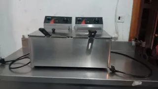 Freidora industrial doble VEVOR 8+8L