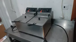 Freidora industrial doble VEVOR 8+8L