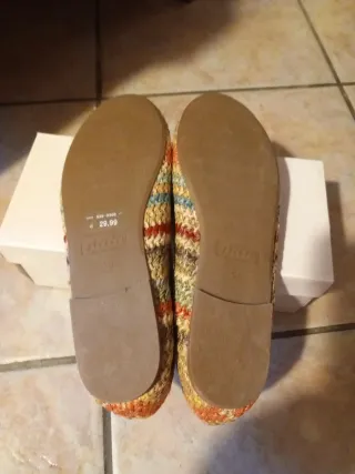 Ballerine estive beige multicolor