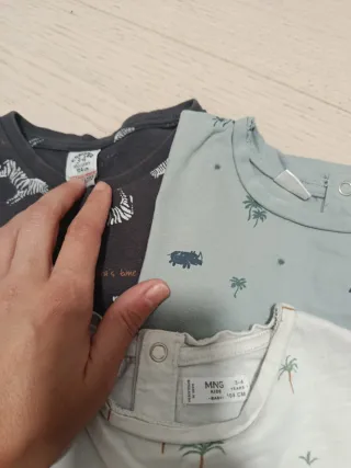Lote 3 camisetas bebé estampadas