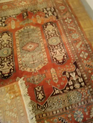 Alfombra de lana multicolor