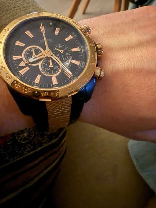 Reloj Festina Cronógrafo Dorado y azul oscuro