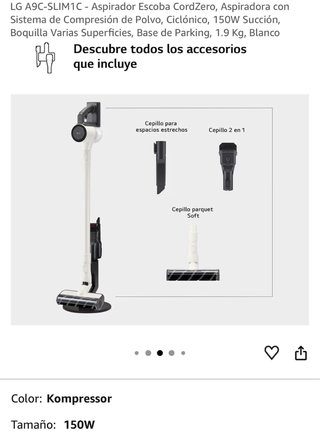 Aspiradora LG CordZero Mano