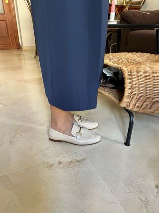 Mocasines Massimo Dutti Piel Beige Talla 39