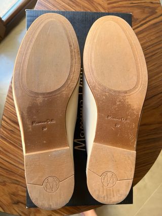 Mocasines Massimo Dutti Piel Beige Talla 39