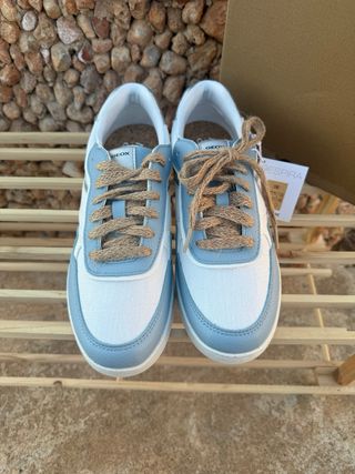 Zapatillas Geox ACBC Azul y Blanco