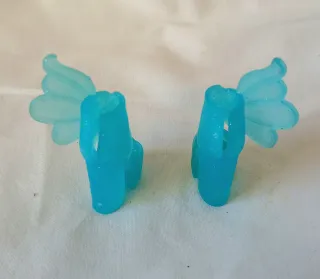 Scarpe bambola fate zeppa blu ali mga entertaiment