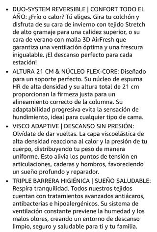 Colchón 90x190 a 70€ cada uno