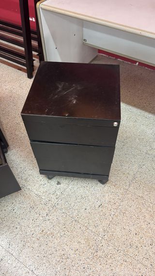 Cajonera de oficina negra
