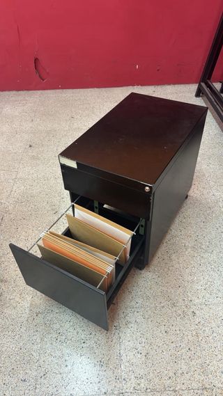 Cajonera de oficina negra