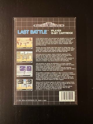 Last Battle - Mega Drive - Completo