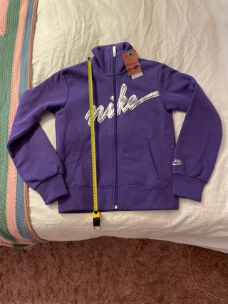 Sudadera Nike Morada con Cremallera