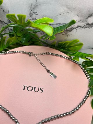 Collar Tous Oso Hematita Piedra Natural