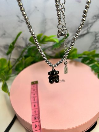 Collar Tous Oso Hematita Piedra Natural