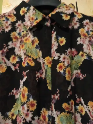 Vestido camisero estampado floral verano