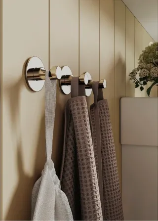 Gancio adesivo Ikea SKOGHALL argento