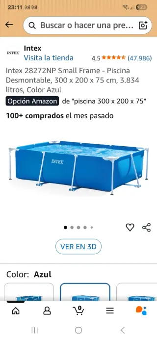 Intex 28272NP Small Frame - Piscina Desmontable,