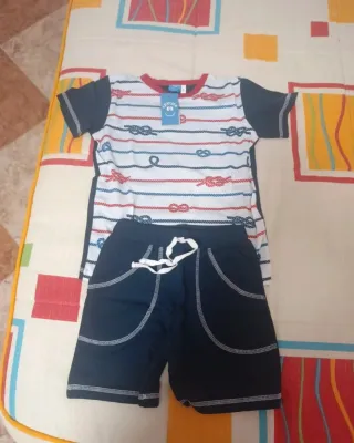 Conjunto infantil camiseta y pantalón corto