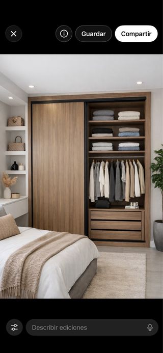 Armario a medida gris y blanco