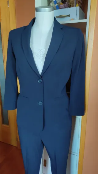Traje azul marino mujer T.36/38