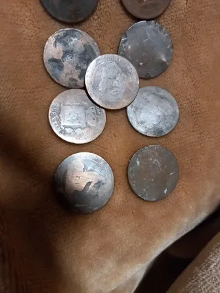 Monedas antiguas de cobre