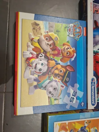 Puzzles 35-48 piezas:Patrulla, Spiderman,Mickey