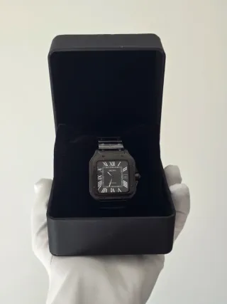 Seiko Mod Santos Noir/Negro automático NH35