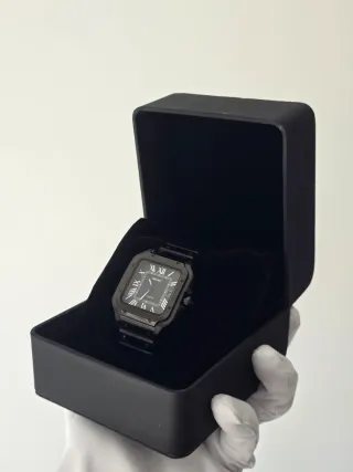 Seiko Mod Santos Noir/Negro automático NH35