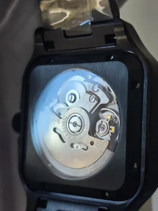 Seiko Mod Santos Noir/Negro automático NH35