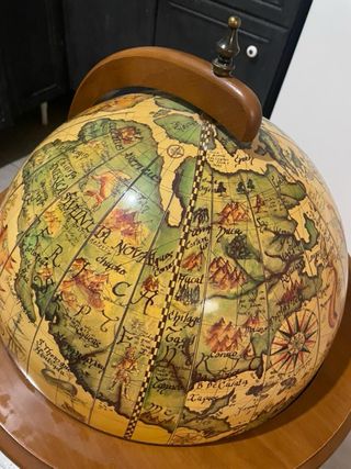 Mueble Bar Globo Terraqueo Vintage