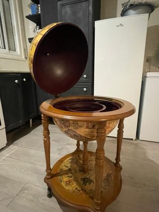 Mueble Bar Globo Terraqueo Vintage
