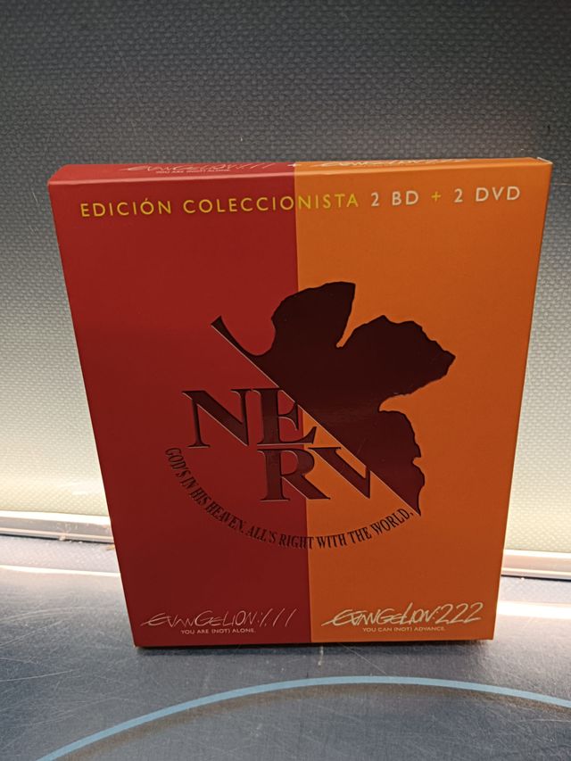 bluray EVANGELION : 1.11 + EVANGELION : 2.22 - DOBLE BLU-RAY + DOBLE DVD EDICION COLECCIONISTAS