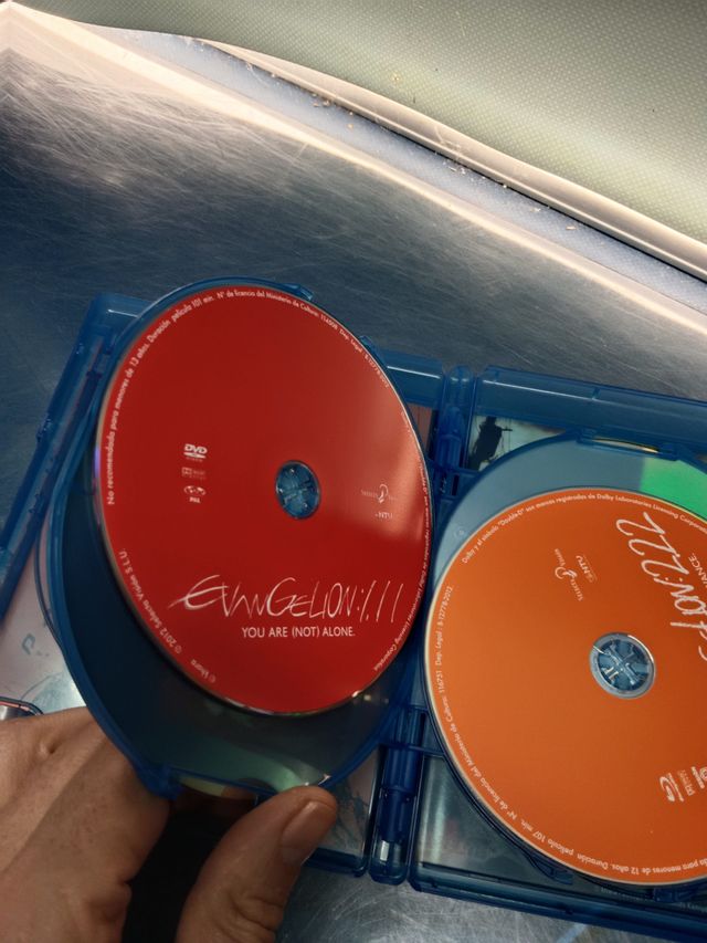 bluray EVANGELION : 1.11 + EVANGELION : 2.22 - DOBLE BLU-RAY + DOBLE DVD EDICION COLECCIONISTAS