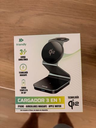 Cargador 3 en 1 Friendly Qi2 iPhone/Watch