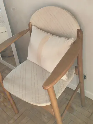 Silla Paco Capdell madera y tapizado