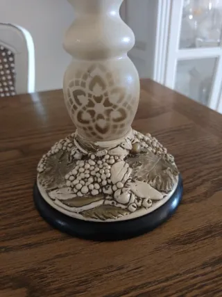 Candelabro Vintage Beige y Dorado