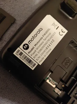 Teléfono Motorola Negro