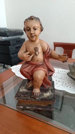 Figura de burro de cerámica