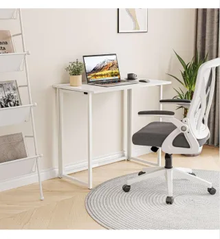 Mesa Escritorio Plegable Blanca Nueva