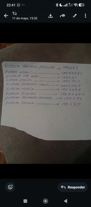 7 Puertas Madera Maciza